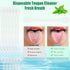 25 Count Disposable Plastic Tongue Scraper for Adults and Kids, Tongue Scrubber for Oral Care, Fresh Breath
