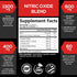 Extra Strength Nitric Oxide Supplement 3X L Arginine, Citrulline Malate, AAKG, Beta Alanine - 60 Capsules for Muscle