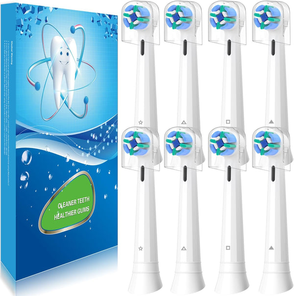 KHBD 8 Pack Replacement Toothbrush Heads Compatible with Oral B iO, Brush Heads