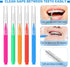 200 Pcs Interdental Brushes Braces Brush for Cleaner, 5 Colors, 5 Sizes, Soft Dental Tooth Flossing Head