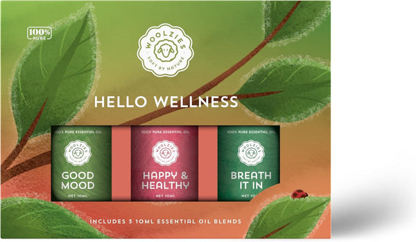 Hello Wellness Essential Oil Set of 3 Pure and Natural Essential Oils