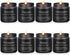 Men's Aromatherapy Gift Set - 8 Scented Candles with Manly Scents (Leather, Smoke, Oak) in Black Candle Jars, Perfect