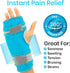 Arctic Flex Wrist Ice Pack Wrap - Hot & Cold Therapy Brace for Pain Relief, Adjustable Straps for Compression