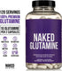 Naked L-Glutamine Muscle Recovery Capsules, 1000mg, 240 Count | Made in The USA, Non-GMO, Gluten and Soy Free