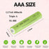 Teneyuuo 1.2V 400mAh 1.2 Lights,8 Packs AAA Ni-MH Rechargable Batteries, Triple A Rechargeable Volt Battery for Solar