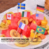 Anley Assorted 100 Different Countries Toothpick Flag, Vivid Double Sided Print & Solid Smooth Pick for Party