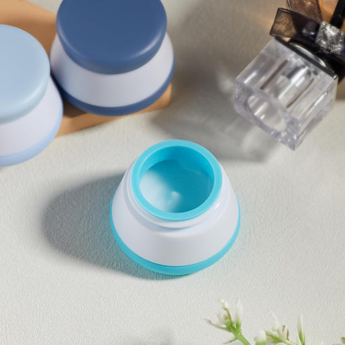 INSFIT Travel Containers for Toiletries, TSA Approved Silicone Cream Jars, BPA Free Leakproof Travel Accessories for
