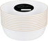 Blue Sky Edge Disposable Round Plastic Bowls, 16 oz (10 Count), White with Gold Rim for Parties and Events