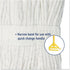 UNISAN 20 (2020C) Cut-End Wet Mop Head, Cotton, Size, White