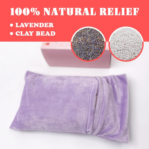Heating Pad Microwavable - Pain Relief Hot Pack for Muscle Pain, Neck, Shoulders, Arthritis, Lumbar Muscle (Purple)
