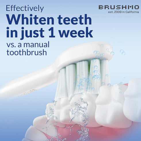 Brushmo Whitening Replacement Toothbrush Heads, Compatible with Philips Sonicare, 8 Medium Firm Diamond-Shape Heads