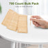 Suhfuib 700 2.5 Inch (700) Pcs Bamboo Toothpicks, Double-Pointed Sticks for Appetizers, Fruit, Cocktails and Teeth