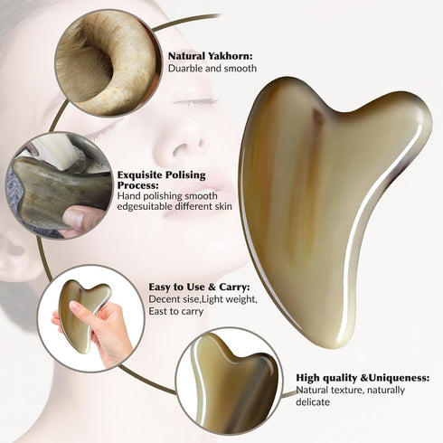 LEILIQING Purchased products: Gua Sha jade massage tools, Gua sha facial and full-body skin massage tools. Women who