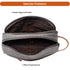 Mactso Mens Travel Toiletry Bag - Canvas Leather Cosmetic Makeup Organizer Shaving Dopp Kits with Double Compartments