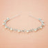 SWEETV Silver Pearl Flower Girl Headpiece Girls Headband for Wedding Princess Hair Accessories Birthday Party