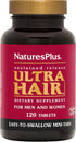 Natures Plus Ultra Hair, Sustained Release, 120 Easy to Swallow Mini Tablets, Vegetarian, Gluten-Free
