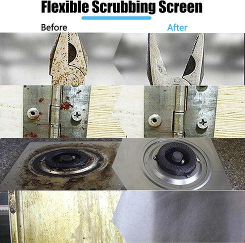 2024 New Upgrade Toilet Cleaning Screens, Flexible Scrubbing Pads for Hard Water, 5.5 x 4 Inch