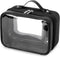 GRANNY SAYS TSA Approved Clear Makeup Bag, Portable Leather Travel Toiletry Bag for Women, Small Organizer (Black)