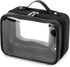 GRANNY SAYS TSA Approved Clear Makeup Bag, Portable Leather Travel Toiletry Bag for Women, Small Organizer (Black)