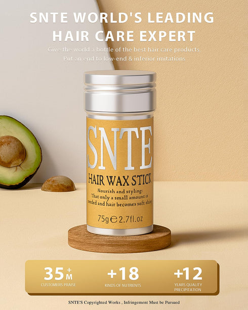 Samnyte Hair Wax Stick, Hair Slick Stick for Women and Kids, Hair Gel Stick for Taming Flyaways