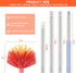 Cobweb Duster with Extension Pole, 59" Adjustable Stainless Steel Pole for High Ceilings and Home Cleaning