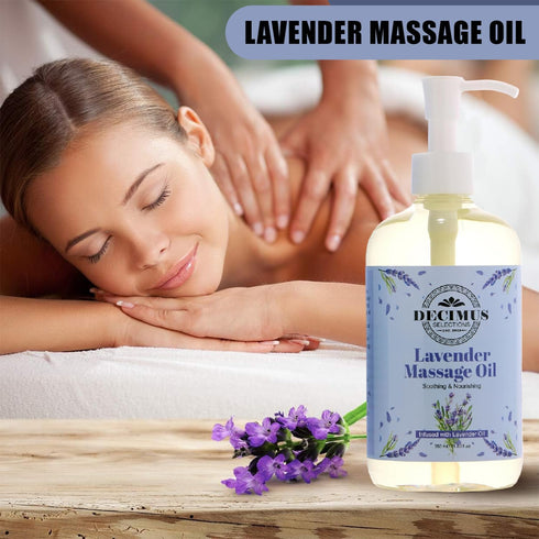Soothing Lavender Massage Oil for Relaxation and Skin Hydration