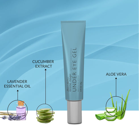 Under Eye Gel, Reduces Puffiness & Dark Circles, Lightweight Non-Greasy Formula, 0.71 Oz