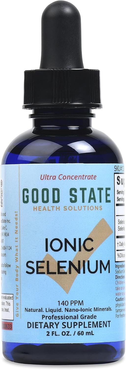 Good State Liquid Ionic Minerals - Selenium Ultra Concentrate - 10 drops equals 70 mcg (100 servings)