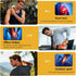 Red Light Vibrating Massage Ball - Handheld Trigger Point Tool for Deep Tissue Massage and Myofascial Release, Portable
