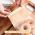 THEIFOXONE 50Pcs 3 Packaging, Packaging Bakery Bags with Window - size combinations Clear Bread Bags for Homemade