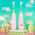 SEAGO Kids Electric Toothbrushes - Rechargeable Power Toothbrush with Magnetic Charging, 8 Toothbrush Heads (Pink)