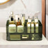 Stackable Cosmetics Organizer Drawers, Ideal for Bathroom Vanity Makeup Storage, Great for Palette, Skincare, Green