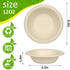 Paper Bowls, 100% Compostable Disposable 12 Oz Soup/Salad Bowls, 125 Pack, Eco-Friendly