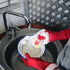 3 Pairs Rubber Cleaning Gloves, Latex Free Dishwashing Gloves, 13" Reusable Nitrile Gloves, Large, Orange + Pink + Red