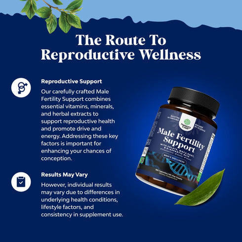 Pre Conception Male Fertility Supplement - Advanced Support with CoQ10, Maca Root, Methyl Folate & D-Aspartic Acid - 2