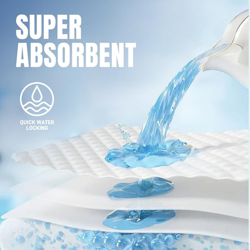 Hyfine 100 Count 28"x30", Underpads Disposable Bed Pads Heavy Absorbency, Leakproof Incontinence Chucks Pads