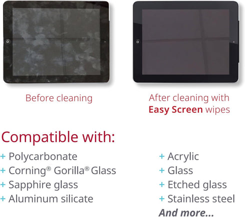 Easy Screen Surface Cleaner Individual Packet Alcohol Scent 50 Ct H01050