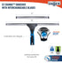 Unger Professional 18” EZ Change Window & Glass Cleaning Squeegee - Streak Free Results for Large and Small Windows