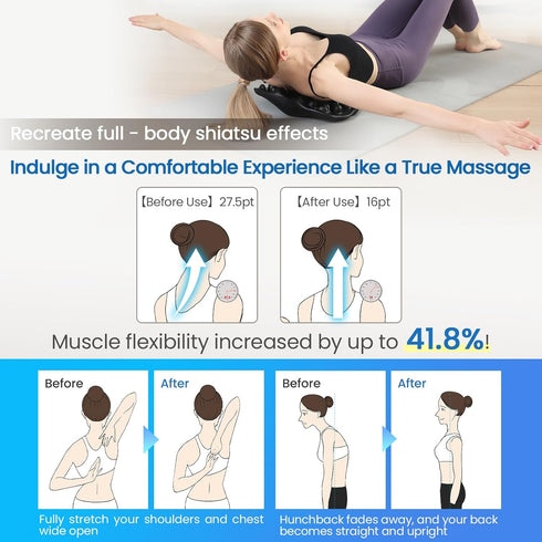 Shoulder Blade & Trapezius Trigger Point Massager, Upper Back Stretcher for Shoulder Back Pain Relief, Posture