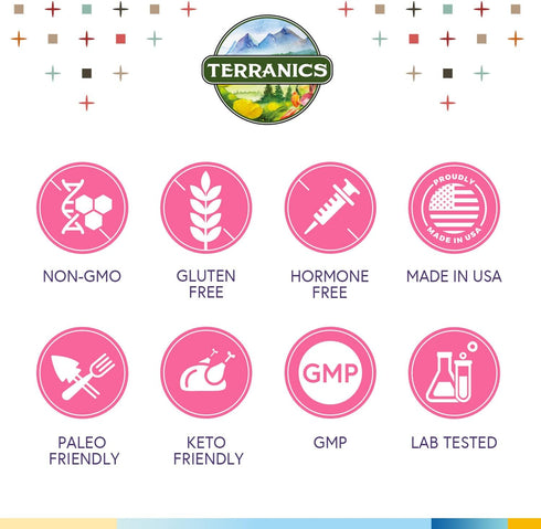 Terranics Daily Probiotics for Women, 200 Billion 32 Strains with Cranberry, Prebiotics & Enzymes, 60 Vegan Caps