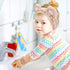 WHAVEL Hairband 3Pcs, Spa Headband and Wristband Set with Cute Bear Ears for Women and Girls (Coffee 01)