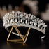 SWEETV Princess Diana Tiara for Women, Silver Pearl Wedding Crown for Bride