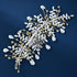 Wedding Headband Bridal Hair Pieces, Silver Rhinestone Side Comb Hair Accessories for Women