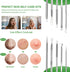 Pimple Popper Tool Kit, 5 Pcs Blackhead Remover Tool for Face, Stainless Steel Extraction Set
