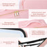 Travel Makeup Bag with LED Lighted Mirror, Adjustable Brightness, Waterproof Cosmetic Train Case Organizer