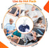 Ice Pack for Injuries Reusable - Ohuhu 3 Packs Ice Cold Packs for Hot & Cold Therapy, 3 Sizes, Snowflake Design