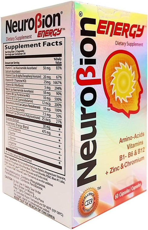 Neurobion Energy Amino Acids, 60 Count (Pack of 3)