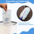 50 PCS Duster Refills and 2 Folding Handles Set, Compatible with Swiffer Dusters for Dusting Electronics & Furniture