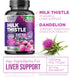 Milk Thistle Supplement 1000mg | 120 Capsules | Liver Cleanse Detox & Repair Formula with Herbal Extracts