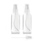 ZEROFIRE 2 Pack Spray Bottles - 2oz Clear Plastic Empty Refillable Mini Spritzer for Travel, Skin Care